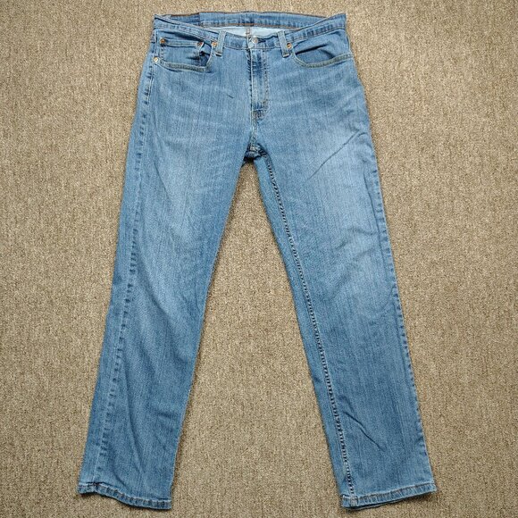Levi's 559 Jeans Men's 34x32 Blue Relaxed Straight Cotton Blend Stretch Denim - Picture 1 of 7